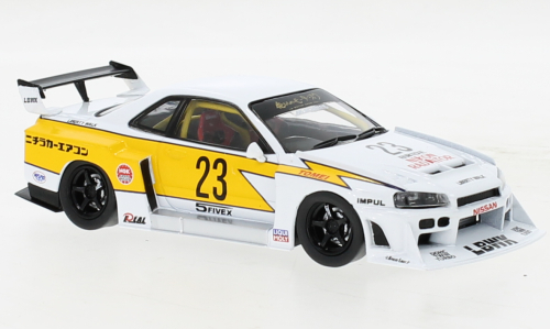 Nissan LB-ER34 Super Silhouette Skyline 2020 Wit - 1:43